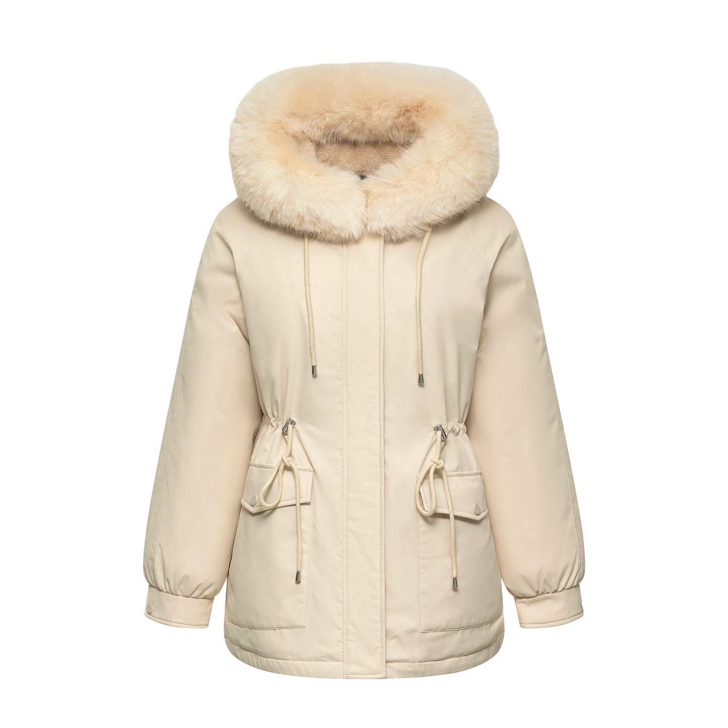 Women’s Winter Parkas Faux Fur Mid-Length