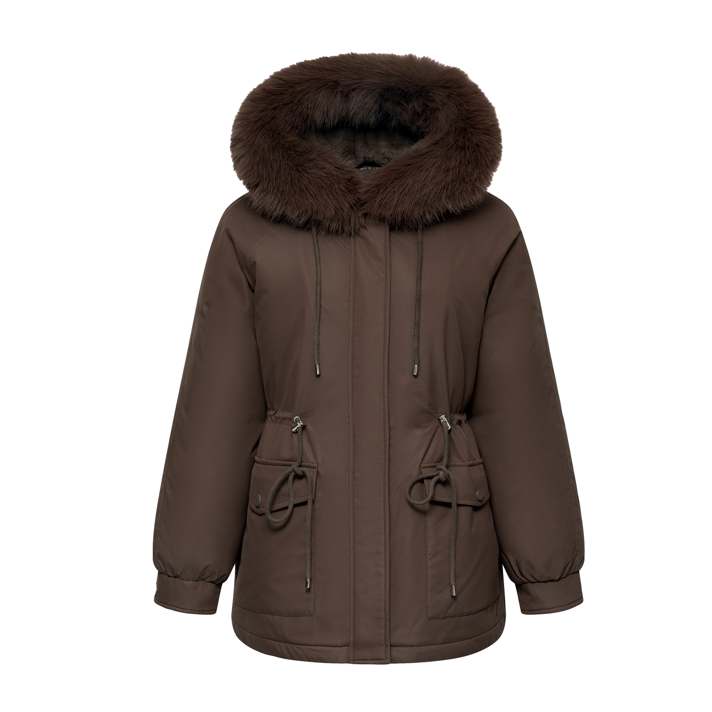 Women’s Winter Parkas Faux Fur Mid-Length