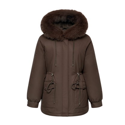 Women’s Winter Parkas Faux Fur Mid-Length
