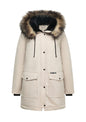 Women's Winter Parka Jacket Faux Fur Mid-Length