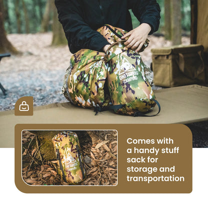 OneTigris Military Camo Mummy Sleeping Bag