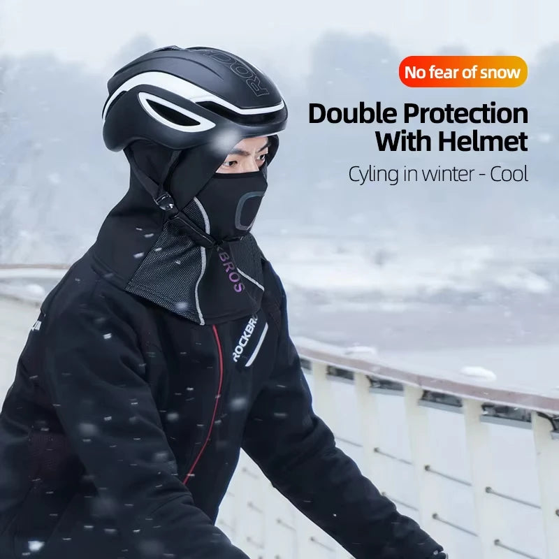 ROCKBROS Bicycle Face Mask Winter Scarf Keep Warm Motorbike Balaclava Fishing Skiing Outdoor Cycling Scarf Motorcycle Scarf Bike
