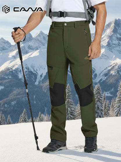 Men's Winter Thicken Fleece  Hiking Pants