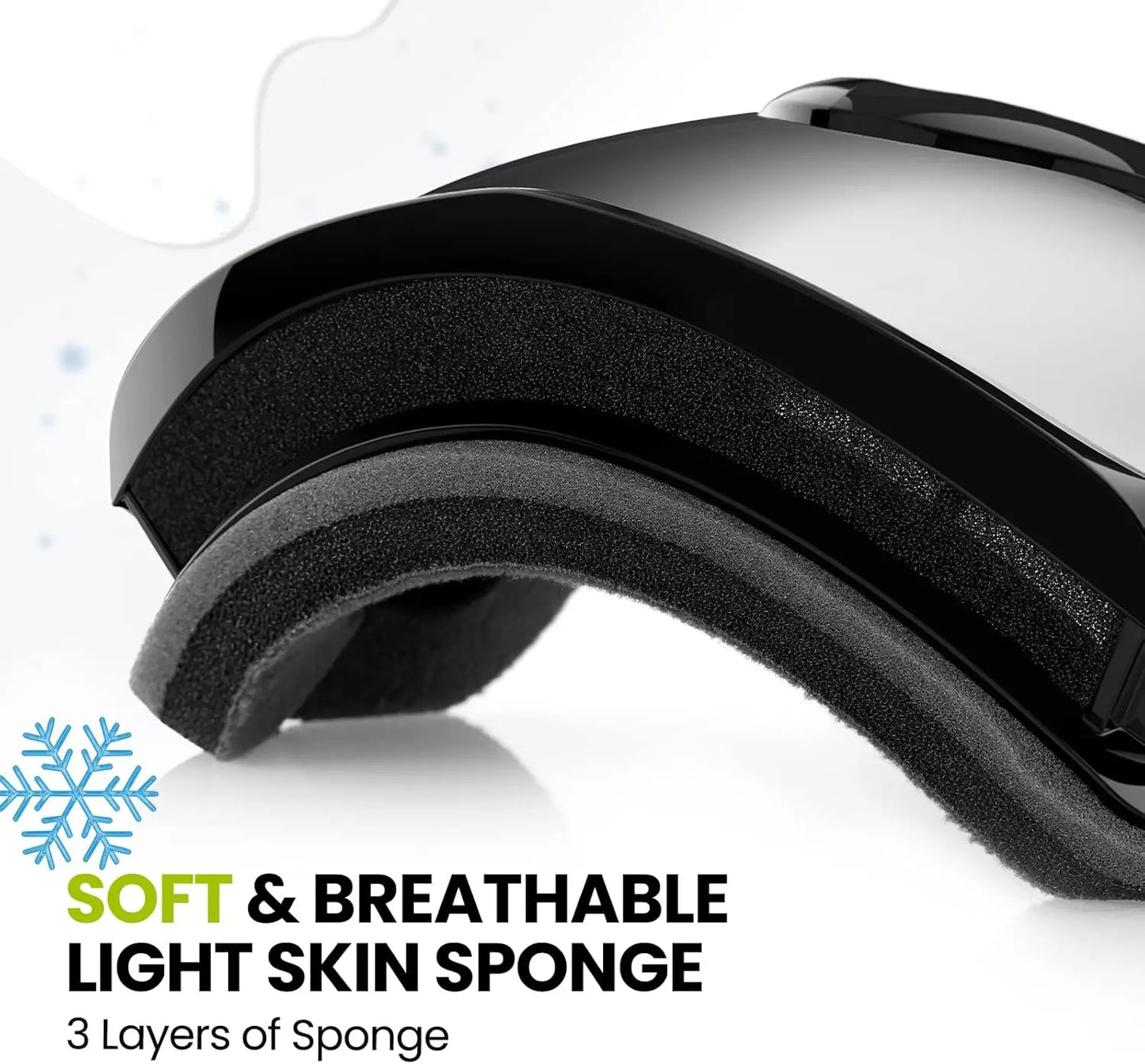 OutdoorMaster Kids Ski Goggles - Helmet Compatible Snow Goggles for Boys & Girls with 100% UV Protection