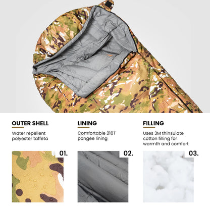 OneTigris Military Camo Mummy Sleeping Bag