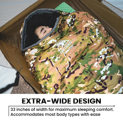 OneTigris Military Camo Mummy Sleeping Bag