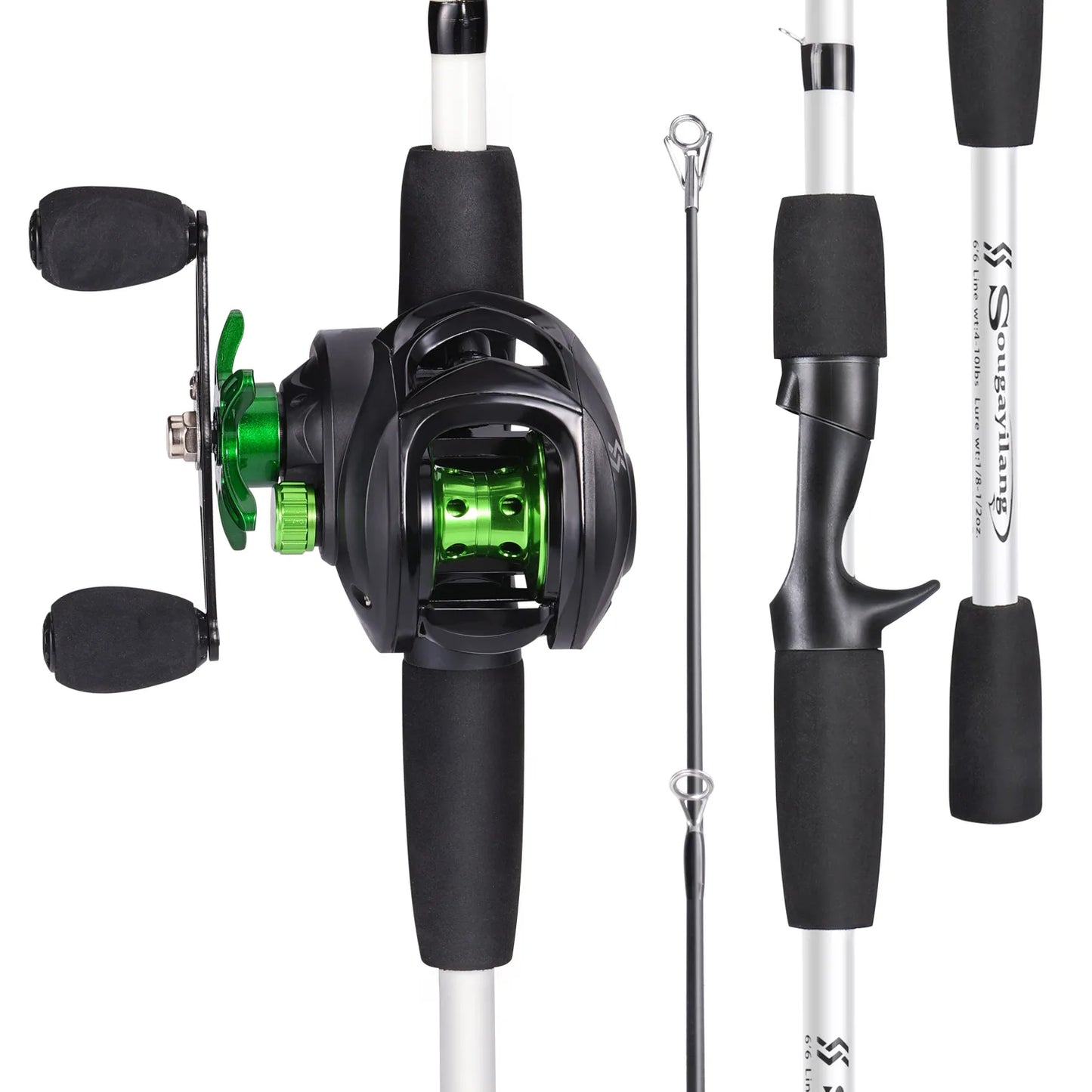 Fishing Rod Reel Combo 1.8m 4-Sections Carbon Fiber